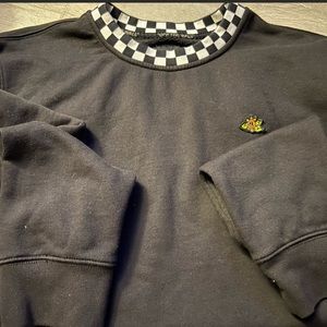 Vans black fleece lined crew neck